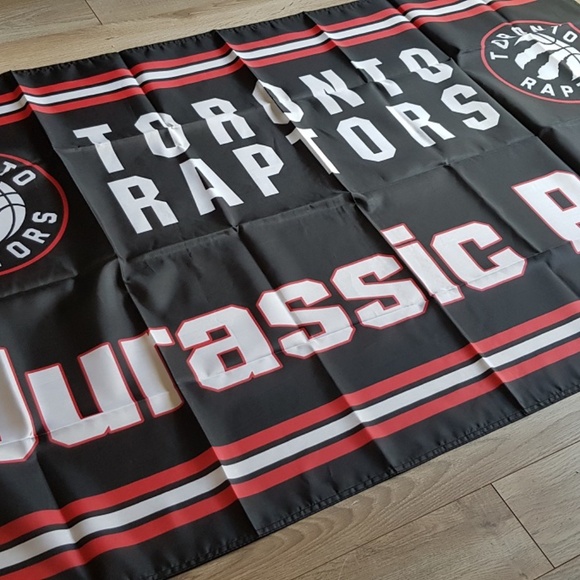 Toronto Raptors Jurassic Park Flag - Picture 5 of 6